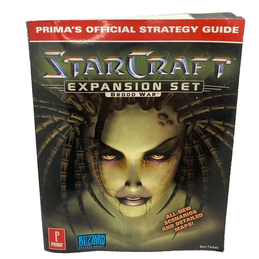 Prima's Official Star Craft Expansion Set Brood War Strategy Guide PC Book